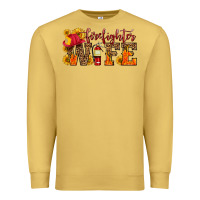 Antique Gold firefighter wife with hat sunflowers Premium Sweatshirt - HRA Design Shop