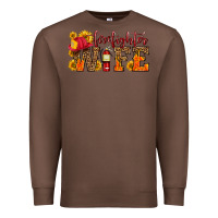 Chestnut firefighter wife with hat sunflowers Premium Sweatshirt - HRA Design Shop