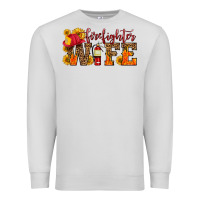 Dove Grey firefighter wife with hat sunflowers Premium Sweatshirt - HRA Design Shop