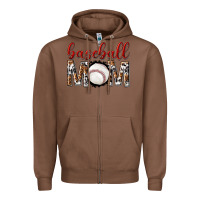 Chestnut baseball mom Zipper Hoodie - texasbilliewilder