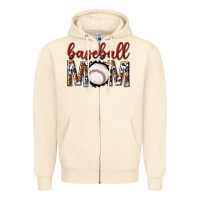 Sandshell baseball mom Zipper Hoodie - texasbilliewilder