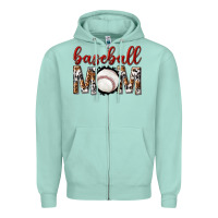 Seafoam baseball mom Zipper Hoodie - texasbilliewilder