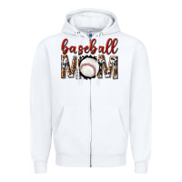 White baseball mom Zipper Hoodie - texasbilliewilder