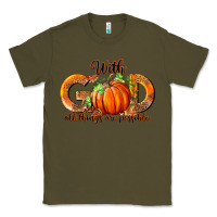 Army Green With God All Thing Are Possible Classic Tee - RanaPortraitStore