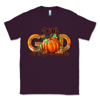 Plum With God All Thing Are Possible Classic Tee - RanaPortraitStore