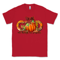 Red With God All Thing Are Possible Classic Tee - RanaPortraitStore