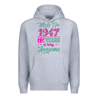 Heather Grey made in 1947, 75 years of being awesome kopya Premium Hoodie - Jasminsmagicworld