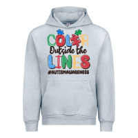 Color Outside The Lines Autism Awareness Urban Hoodie | Teevron