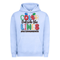 Pigment Grape Ice color outside the lines autism awareness Urban Hoodie - MaliasSmallBusiness