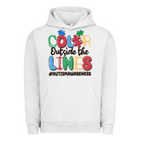 Pigment Lunar Rock color outside the lines autism awareness Urban Hoodie - MaliasSmallBusiness