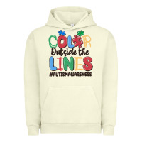 Pigment Pistachio color outside the lines autism awareness Urban Hoodie - MaliasSmallBusiness