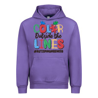 Tulip color outside the lines autism awareness Urban Hoodie - MaliasSmallBusiness