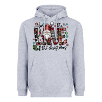 Heather Grey for the love of the christmas Heavyweight Hoodie - CowhideDigitalArt