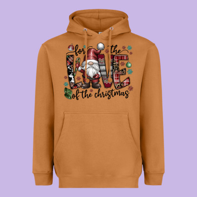 For The Love Of The Christmas Heavyweight Hoodie Designed By Cowhidedigitalart