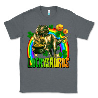 Charcoal Heather luckysaurus Classic Tee - FaDigitalArtStudio