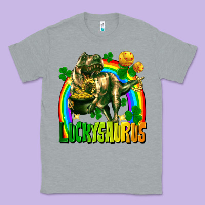 Luckysaurus Classic Tee Designed By Fadigitalartstudio