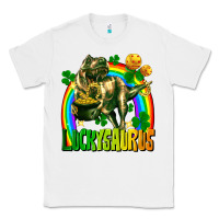 White luckysaurus Classic Tee - FaDigitalArtStudio