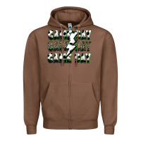Chestnut game day game day soccer lightning bolt Zipper Hoodie - Zillion Design Studio