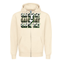 Sandshell game day game day soccer lightning bolt Zipper Hoodie - Zillion Design Studio