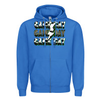 True Royal game day game day soccer lightning bolt Zipper Hoodie - Zillion Design Studio