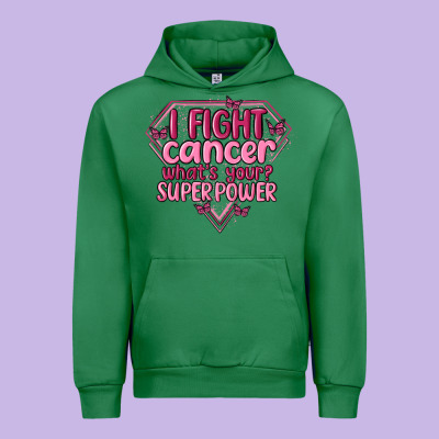 I Fight Cancer Whats Your Super Power Urban Hoodie Designed By Maliassmallbusiness