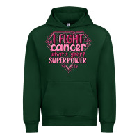 Forest Green i fight cancer whats your super power Urban Hoodie - MaliasSmallBusiness