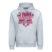 Heather Grey i fight cancer whats your super power Urban Hoodie - MaliasSmallBusiness