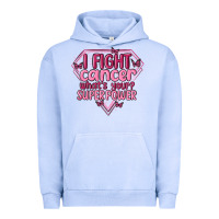 Pigment Grape Ice i fight cancer whats your super power Urban Hoodie - MaliasSmallBusiness