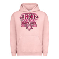 Pigment Salmon i fight cancer whats your super power Urban Hoodie - MaliasSmallBusiness