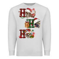 Ho Ho Ho Skull Premium Sweatshirt | Teevron