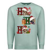 Seafoam ho ho ho skull Premium Sweatshirt - FaDigitalArtStudio