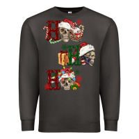 Smoke ho ho ho skull Premium Sweatshirt - FaDigitalArtStudio