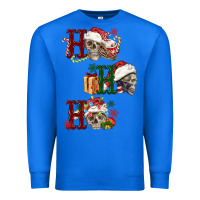 True Royal ho ho ho skull Premium Sweatshirt - FaDigitalArtStudio