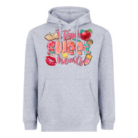 Heather Grey i teach sweet hearts valentine's day teacher Heavyweight Hoodie - FaDigitalArtStudio