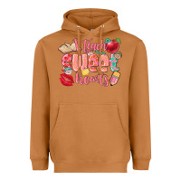 Meerkat i teach sweet hearts valentine's day teacher Heavyweight Hoodie - FaDigitalArtStudio