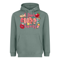 Sage i teach sweet hearts valentine's day teacher Heavyweight Hoodie - FaDigitalArtStudio