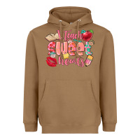 Toasted Coconut i teach sweet hearts valentine's day teacher Heavyweight Hoodie - FaDigitalArtStudio