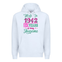 White made in 1942, 80 years of being awesome kopya Premium Hoodie - Jasminsmagicworld