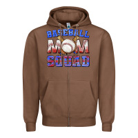 Chestnut baseball mom squad Zipper Hoodie - texasbilliewilder