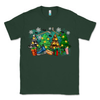 Sports Green christmas trees with hockey Classic Tee - Zillion Design Studio
