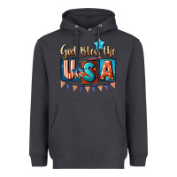 Smoke God bless the USA 4th of july Heavyweight Hoodie - CowGirlArtShop