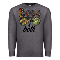 Charcoal Heather baby of both Premium Sweatshirt - CowhideDigitalArt