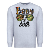 Heather Grey baby of both Premium Sweatshirt - CowhideDigitalArt