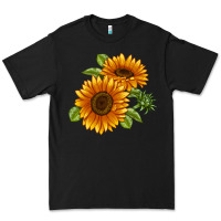 Black Soraya Sunflower Premium Tee - LillyAllenDesigns
