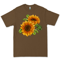 Cacao Soraya Sunflower Premium Tee - LillyAllenDesigns