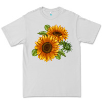Dove Grey Soraya Sunflower Premium Tee - LillyAllenDesigns
