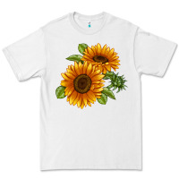 White Soraya Sunflower Premium Tee - LillyAllenDesigns
