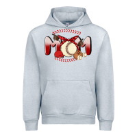 Heather Grey baseball mom Urban Hoodie - MaliasSmallBusiness