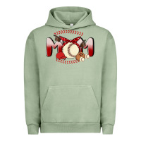 Pigment Oil Green baseball mom Urban Hoodie - MaliasSmallBusiness