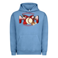Pigment Pebble Blue baseball mom Urban Hoodie - MaliasSmallBusiness